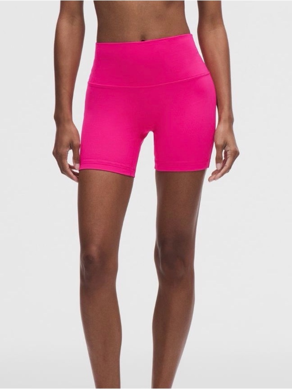 Lululemon High-Waist No Line Women’s shorts . Flamingo Fun Tone . NWT Size 6
